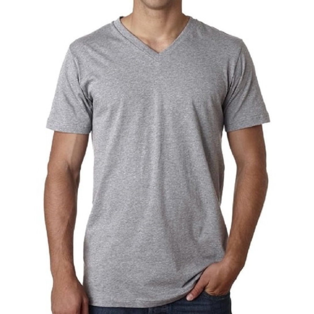 Hanes ComfortSoft Heather Gray Crew Neck Tee – Small